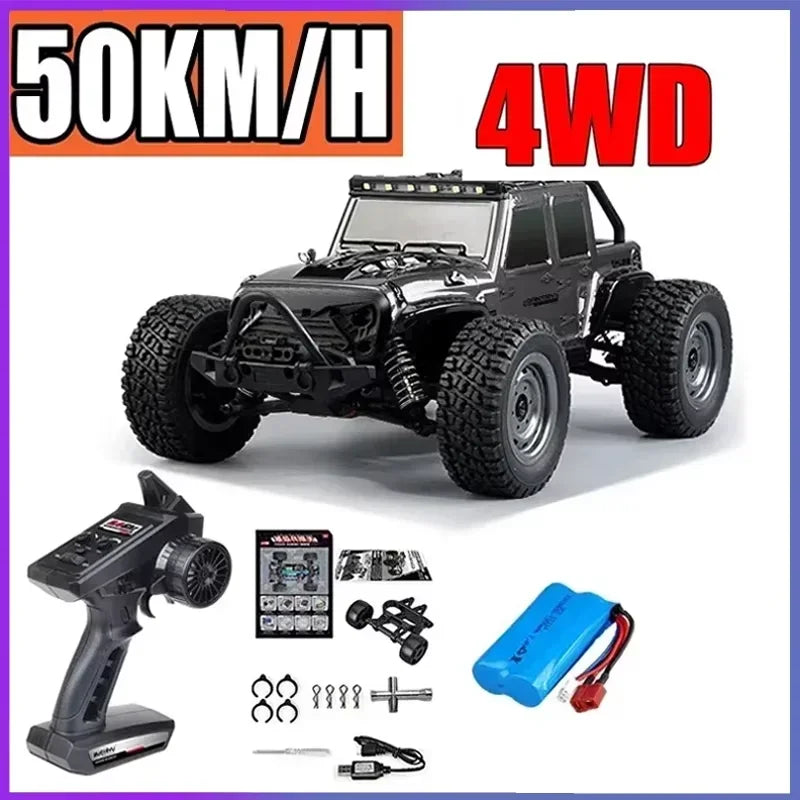 1:16 70km/h Super Brushless 50km/h Brushed RC Car 4x4 Off Road Remote Control High Speed Drift Racing Truck Toy Kids Adults