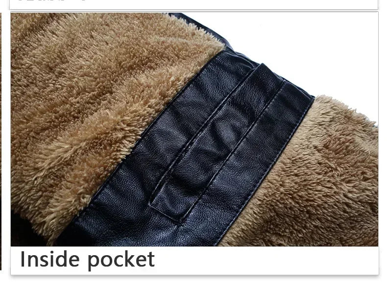 Plus Velvet Pu Leather Jacket Casual Blazer Jackets Men's Slim Fit Coats Jacket Streetwear Man Outerwear Leather Suit Vintage