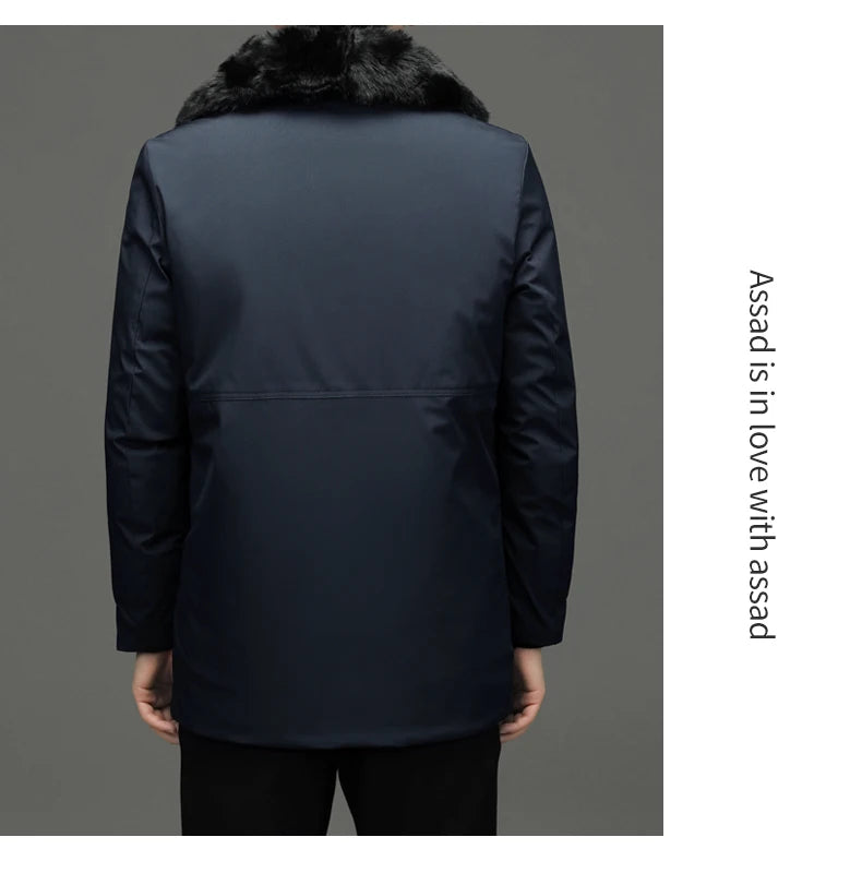Top Grade Thick With Fur Hood Fashion Casual Designer Warm Parka Winter Coat Mens Newest Jacket Windbreaker Mens Clothes