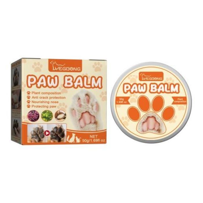 Natural Plant Formula Pet Paw Balm For Cats And Dogs, Softens Dry Paw Pads, Lick-Proof, 1.7 Oz Paw Balm - MAYONAL STORE
