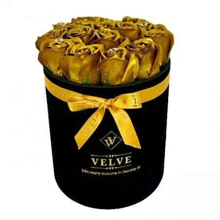 Elegant Floral Arrangement: 15 Handmade Soap Roses