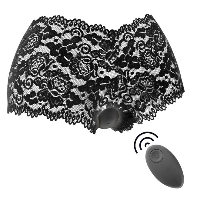 ZARA Black & Silver Vibrator – Remote & Lingerie Set