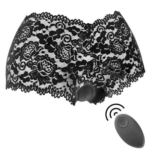ZARA Black & Silver Vibrator – Remote & Lingerie Set