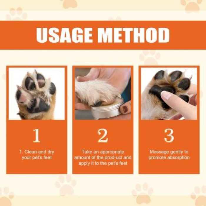 Natural Plant Formula Pet Paw Balm For Cats And Dogs, Softens Dry Paw Pads, Lick-Proof, 1.7 Oz Paw Balm - MAYONAL STORE