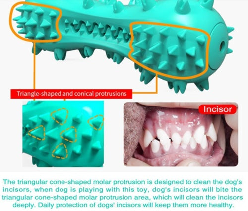 Pet Dog Cleaning Chew Toys For Aggressive Dogs Rubber Molar Stick Dog Oral Teeth - MAYONAL STORE