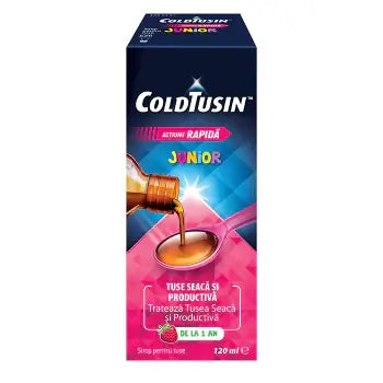 ColdTusin Junior - 120ml Cough Syrup for Dry & Productive Cough - MAYONAL STORE