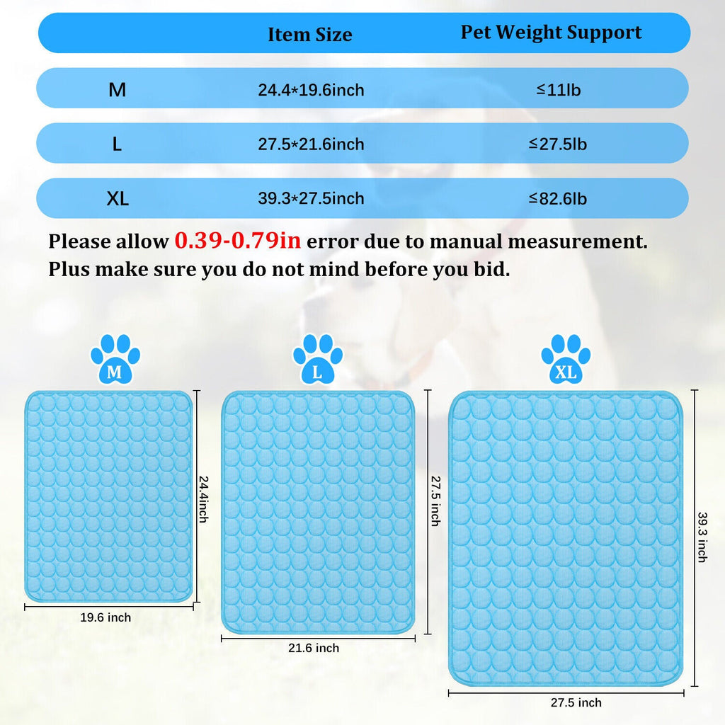Pet Cooling Mat Cool Pad Cushion Dog Cat Puppy Blanket For Summer Sleeping Bed Dog Cooling Bed Pet Cooling Mat - MAYONAL STORE