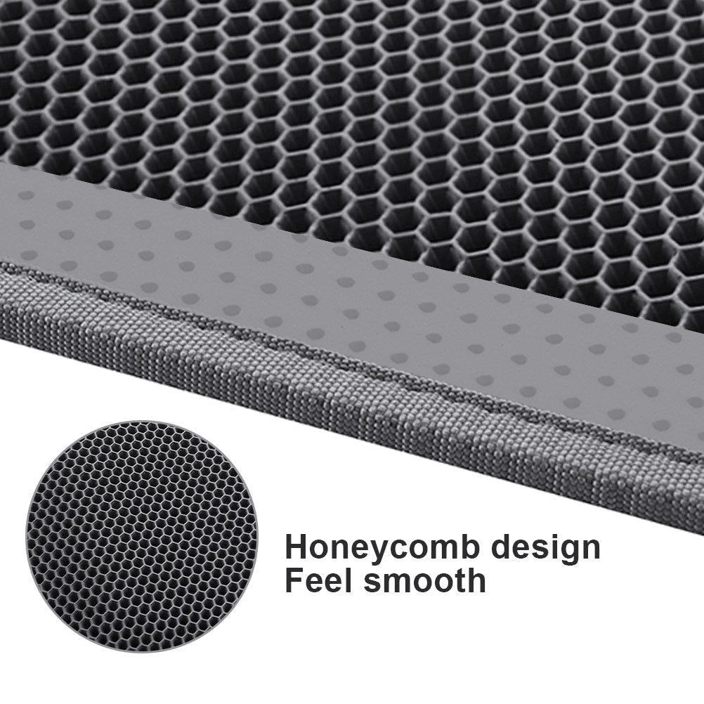 Kitty Cat Litter Mat Trapping Honeycomb Double Layer Design Waterproof Double Layer EVA Cat Litter Pad Waterproof Non-slip Sand Basin Filter Kitten Dog Washable Mattress - MAYONAL STORE