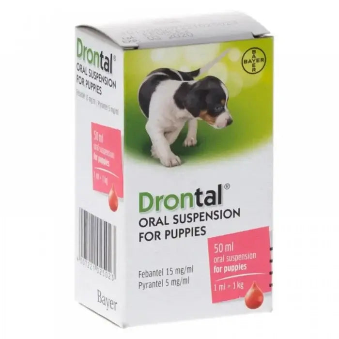 Drontal Puppy 50 ml - Effective Deworming Solution for Puppies - MAYONAL STORE