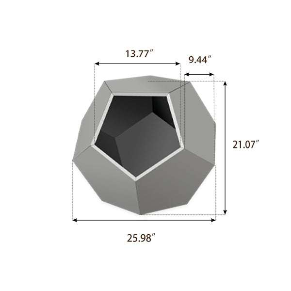 25.98 Inch Modern Pet Furniture, Including Cat Rack Side Table, Sofa Side Table, Flower Pot MDF Multifunctional Furniture, Cement Gray, Prohibited Platform Temu - MAYONAL STORE