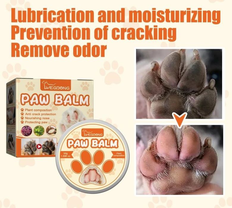 Natural Plant Formula Pet Paw Balm For Cats And Dogs, Softens Dry Paw Pads, Lick-Proof, 1.7 Oz Paw Balm - MAYONAL STORE