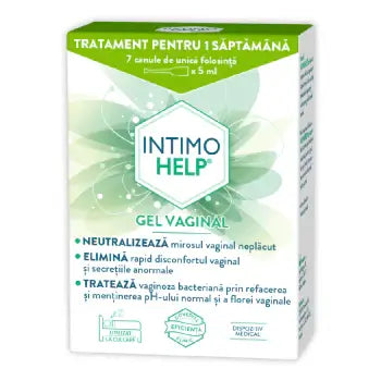 Intimohelp Vaginal Gel, Zdrovit, vaginal health, 7 canules, feminine care, intimate hygiene, 5 ml, soothing gel, vaginal discomfort, feminine wellness, natural treatment
