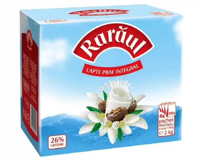 RARĂUL Whole Milk Powder 26% - 2 kg - 100% Natural Quality - MAYONAL STORE