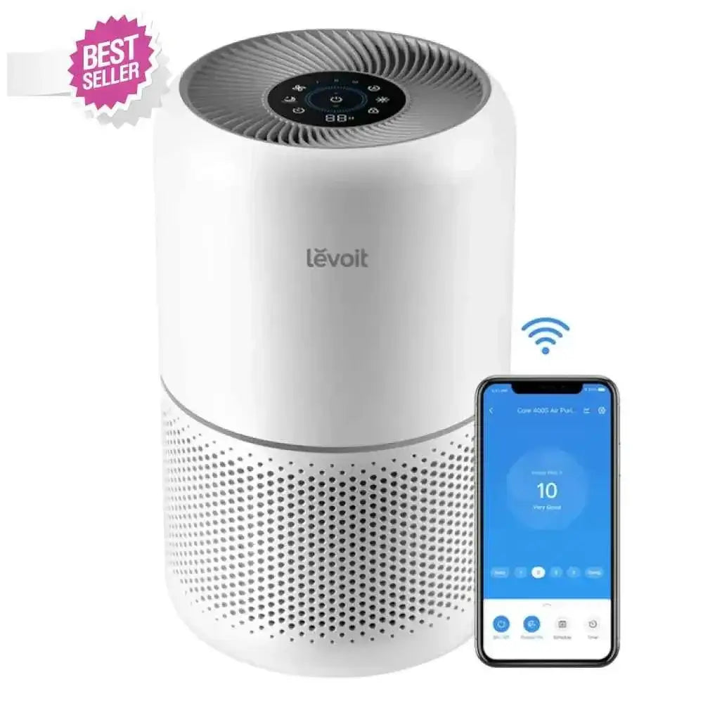 LEVOIT CORE 300S AIR PURIFIER, 195 mc/h, 26 W, 3 in 1 ,HEPA FILTER, WI-FI control, TOUCH SCREEN