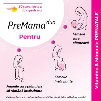 PreMama Duo, multivitamin complex, 30 tablets, 30 softgels, Alkaloid, prenatal vitamins, women’s health, daily vitamins, fertility support, nutritional supplement, pregnancy support