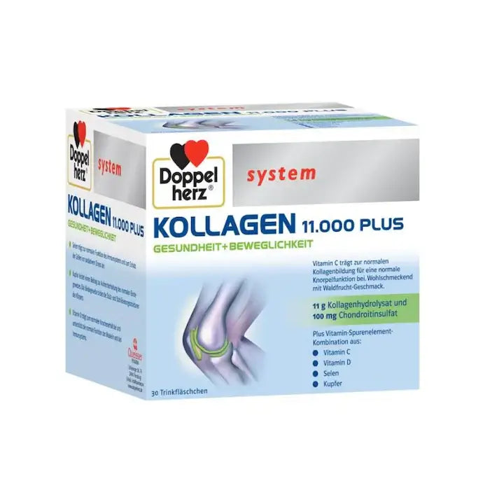 Doppelherz Collagen 11000 Plus – 30 Vials for Beauty and Health - MAYONAL STORE