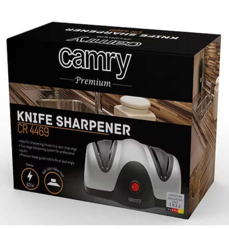 ELECTRIC KNIFE SHARPENER CAMRY CR 4469, 2 STEPS, 40 WATTS - MAYONAL STORE