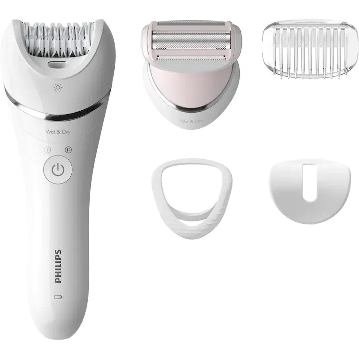 Philips BRE710/00 Wet and Dry Epilator – 32 Tweezers, 5 Accessories - MAYONAL STORE