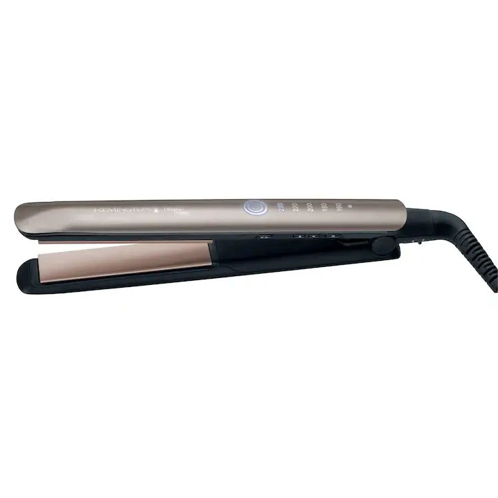 Remington Keratin Therapy Pro S8590 Hair Straightener – 230°C, Gold - MAYONAL STORE